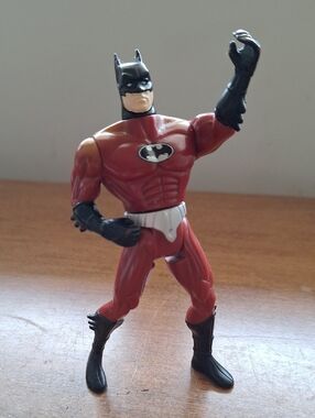 Batman Fireguard Red and Black Muscular Action Figure From Batman Forever 1995 V